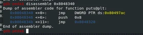 Puts() before initialisation.